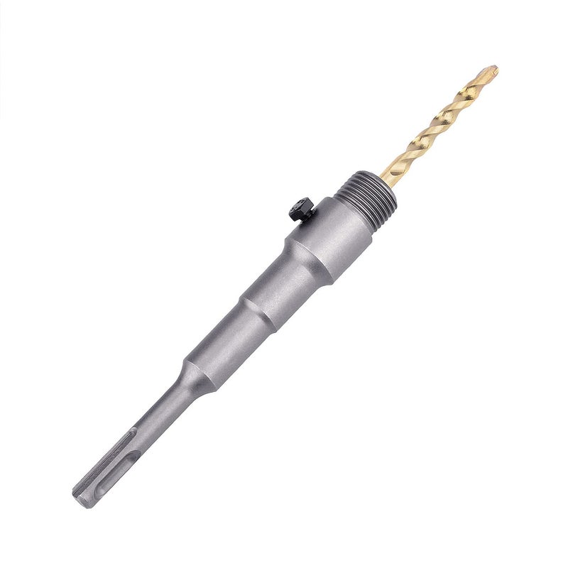 GUICGOC 200mm SDS Plus Shank Connecting Rod with a Pilot Drill Bit and 2 Screws for Concrete Cement Hole Saw (SDS Plus Rod: 200mm) - Image 5